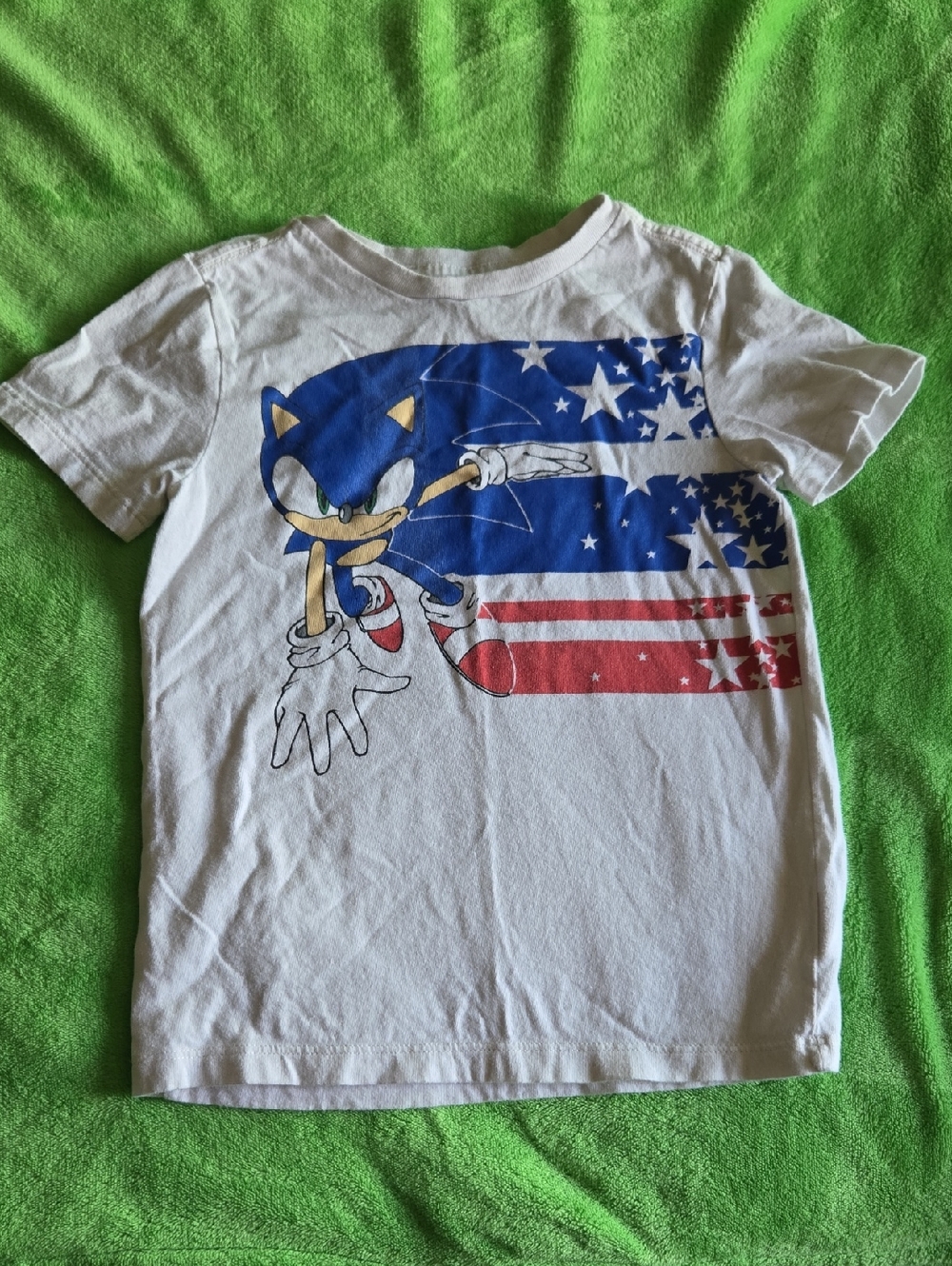 White Sonic the Hedgehog Graphic Tee for Kids
